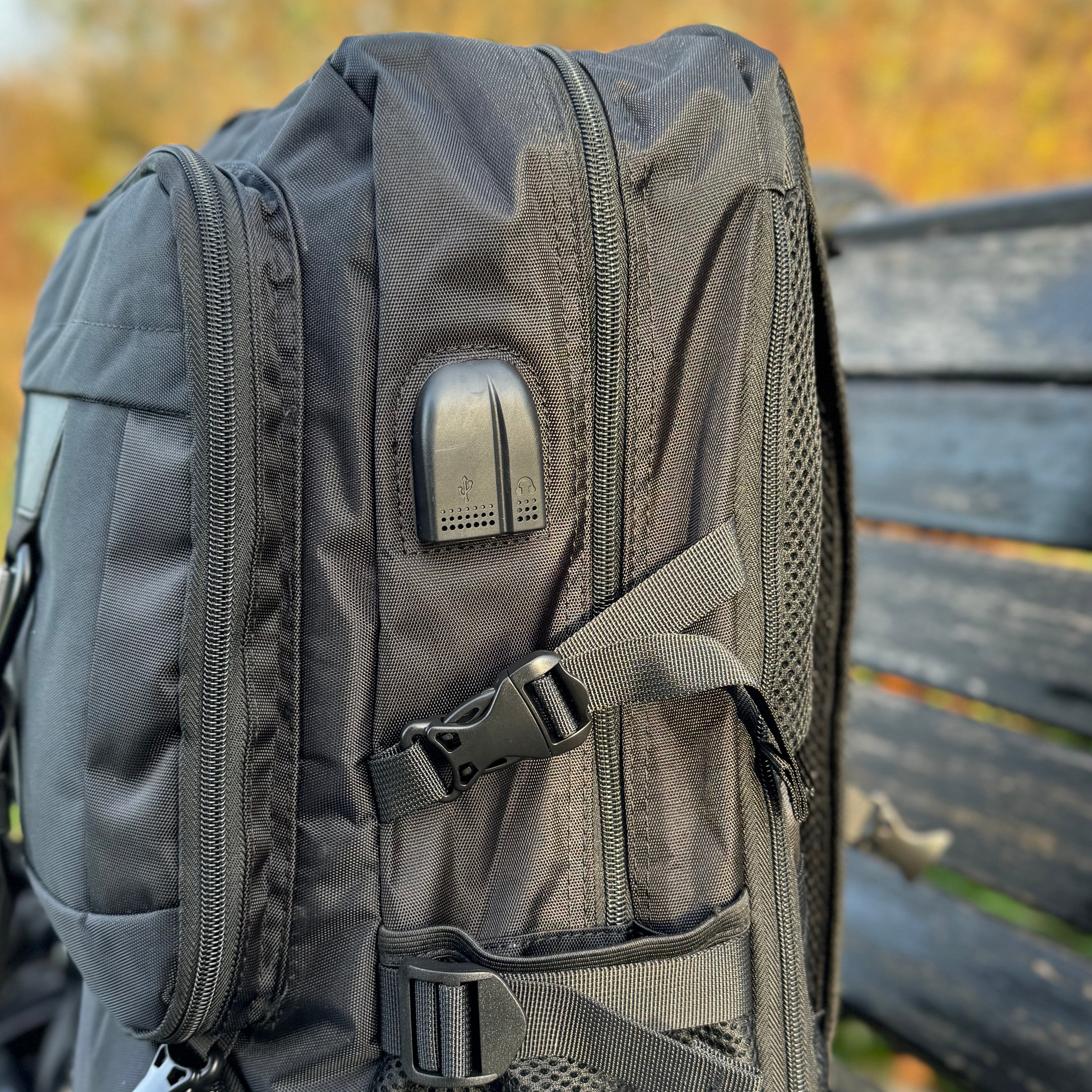 Expandable Waterproof Travel Backpack with USB Charging - Business & Commuter Laptop Bag | Sharp Travel