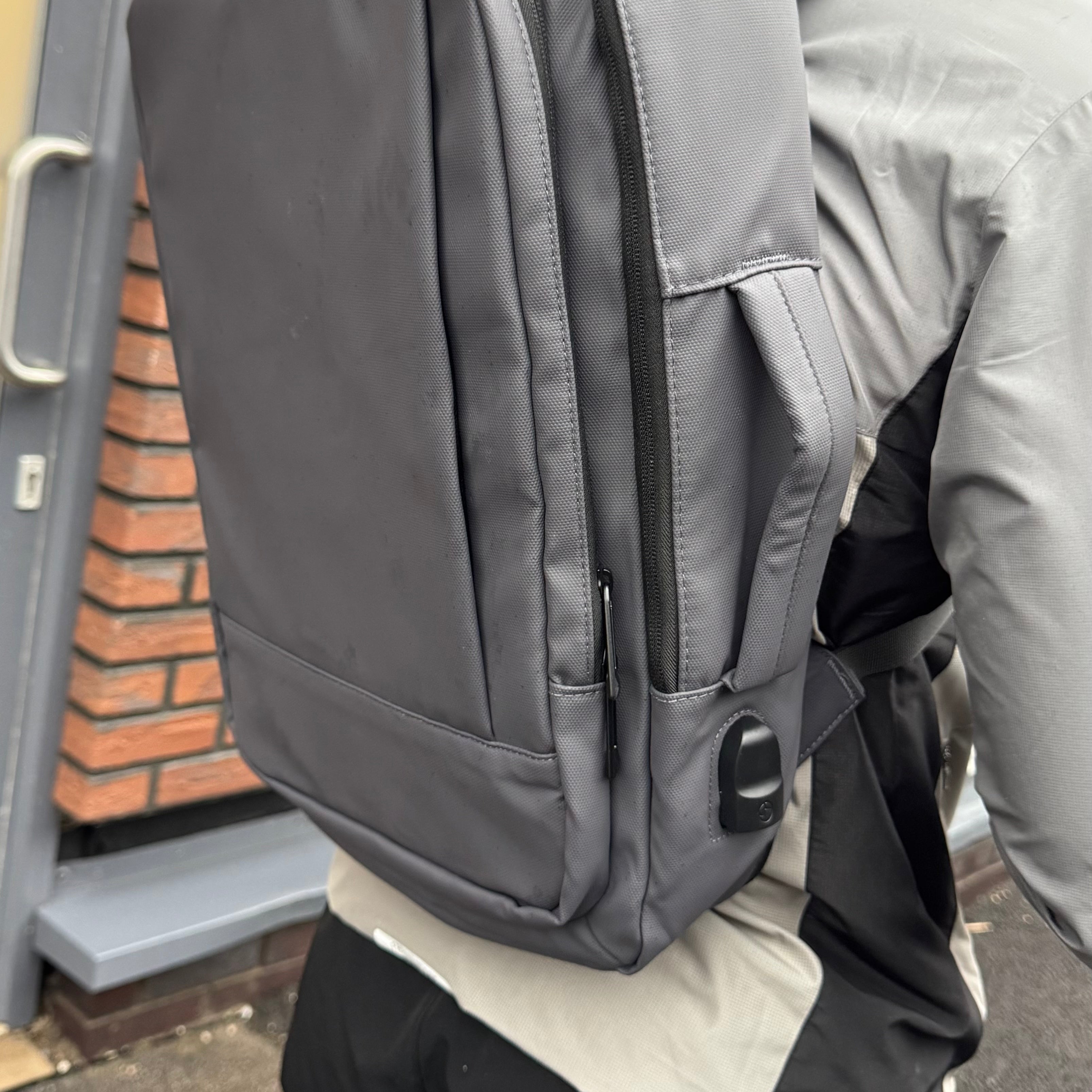 waterproof expandable laptop backpack with USB port