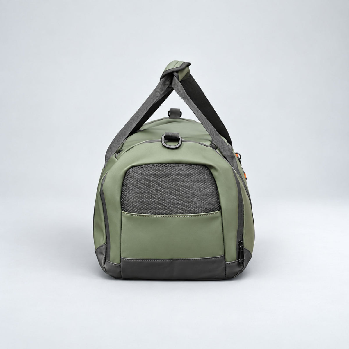 Green Transit duffle bag shoe compartment #Colour_Green