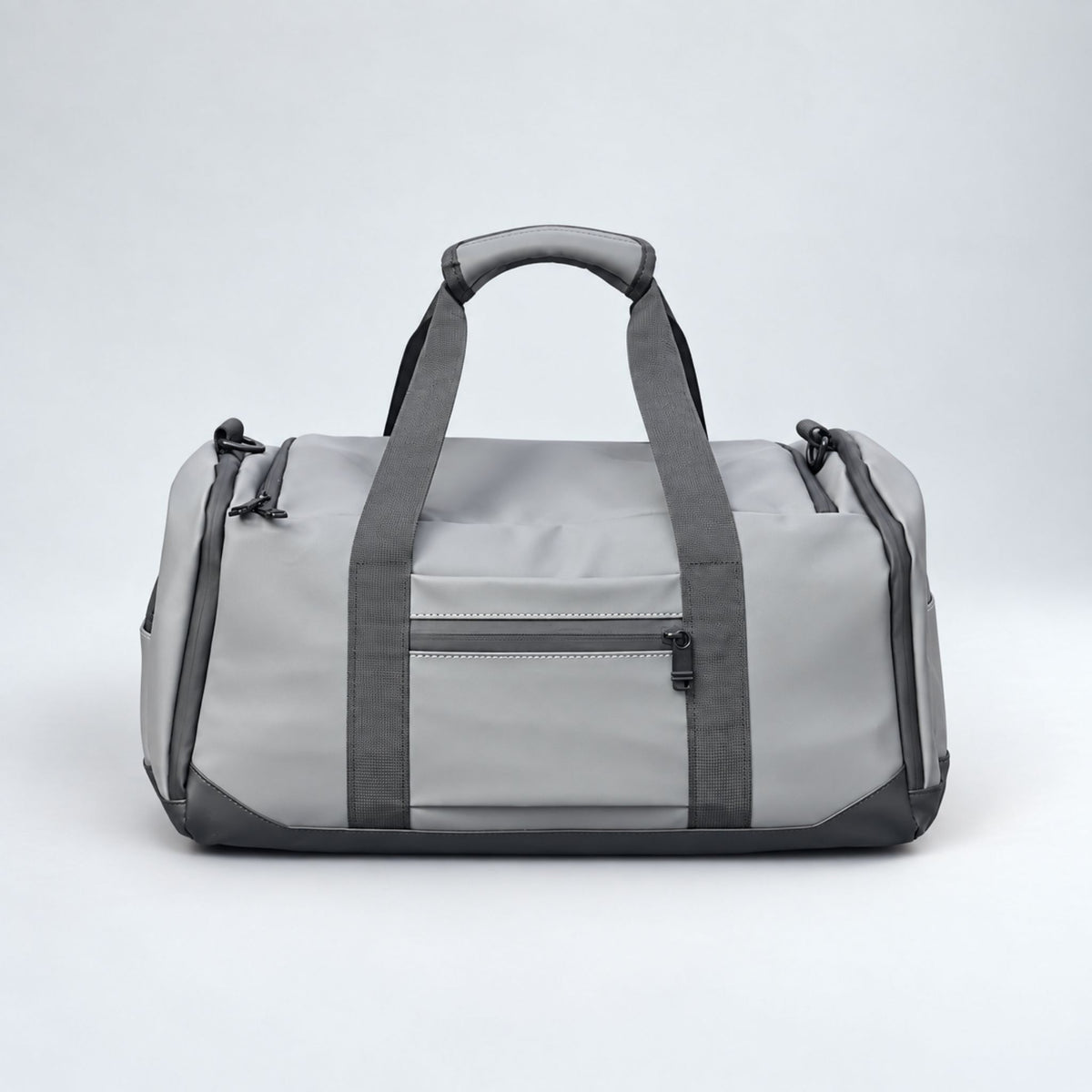 Grey Transit duffle bag passport and phone pocket #Colour_Grey