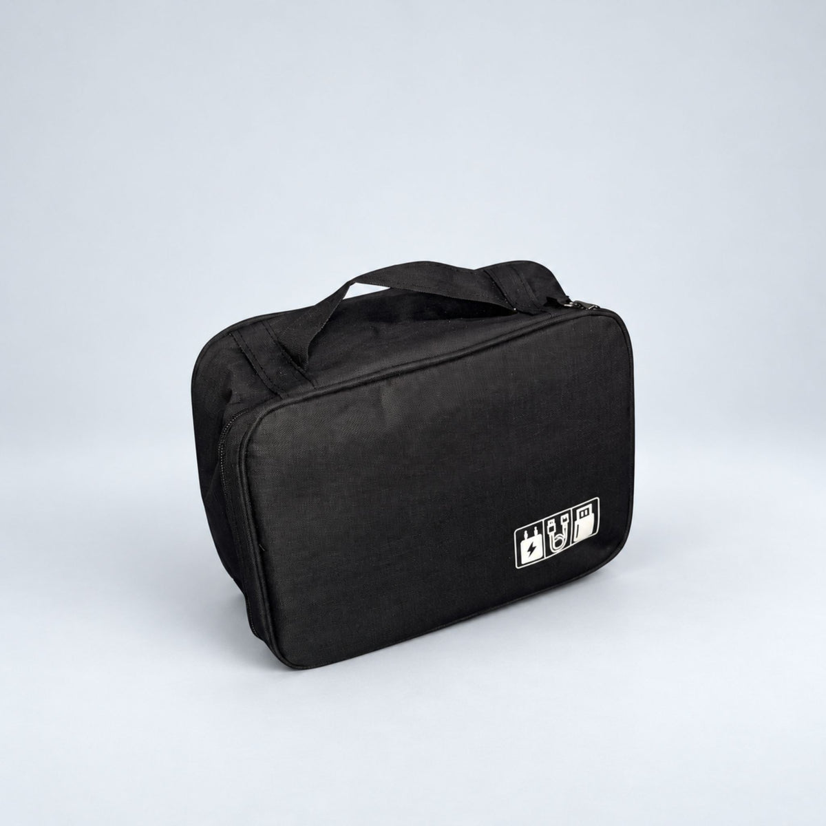 Black Sharp Travel Tech Organiser Pouch #Colour_Black